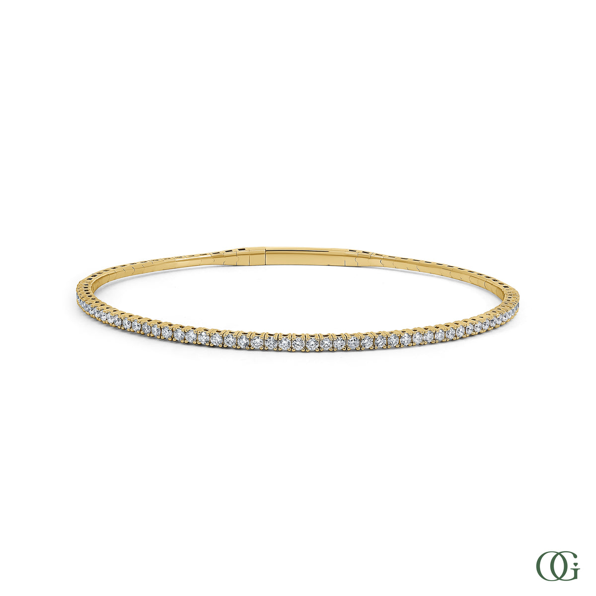 Dainty Luminous Diamond Bangle 1.45 CTW