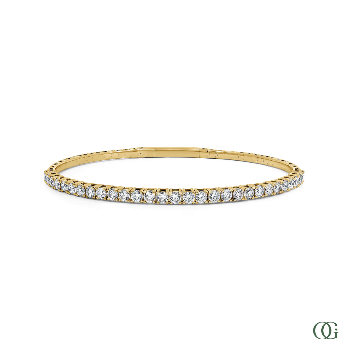 Dainty Brilliant Diamond Bangle 2.14 CTW