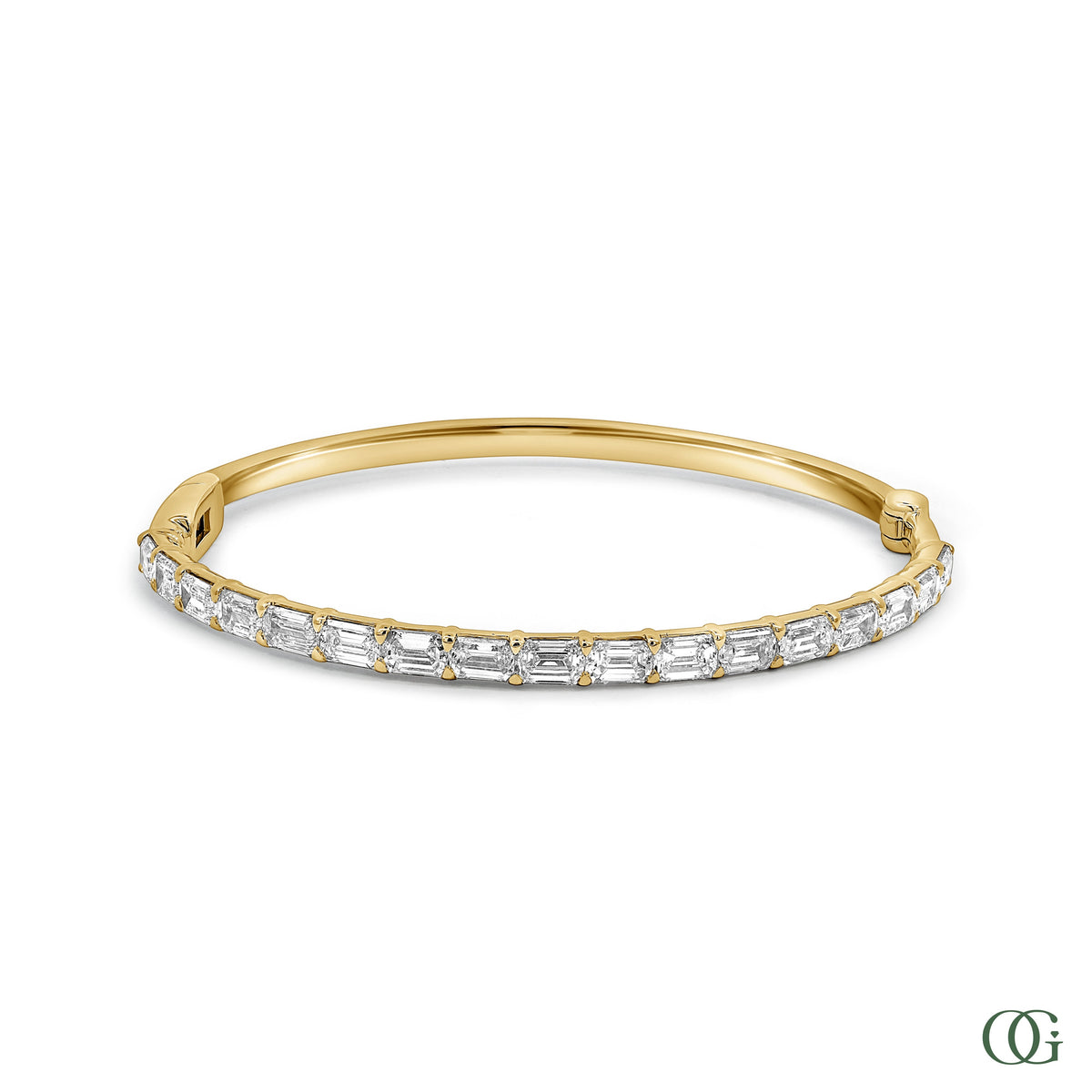 Emerald Cut Diamond Bangle 5 CTW
