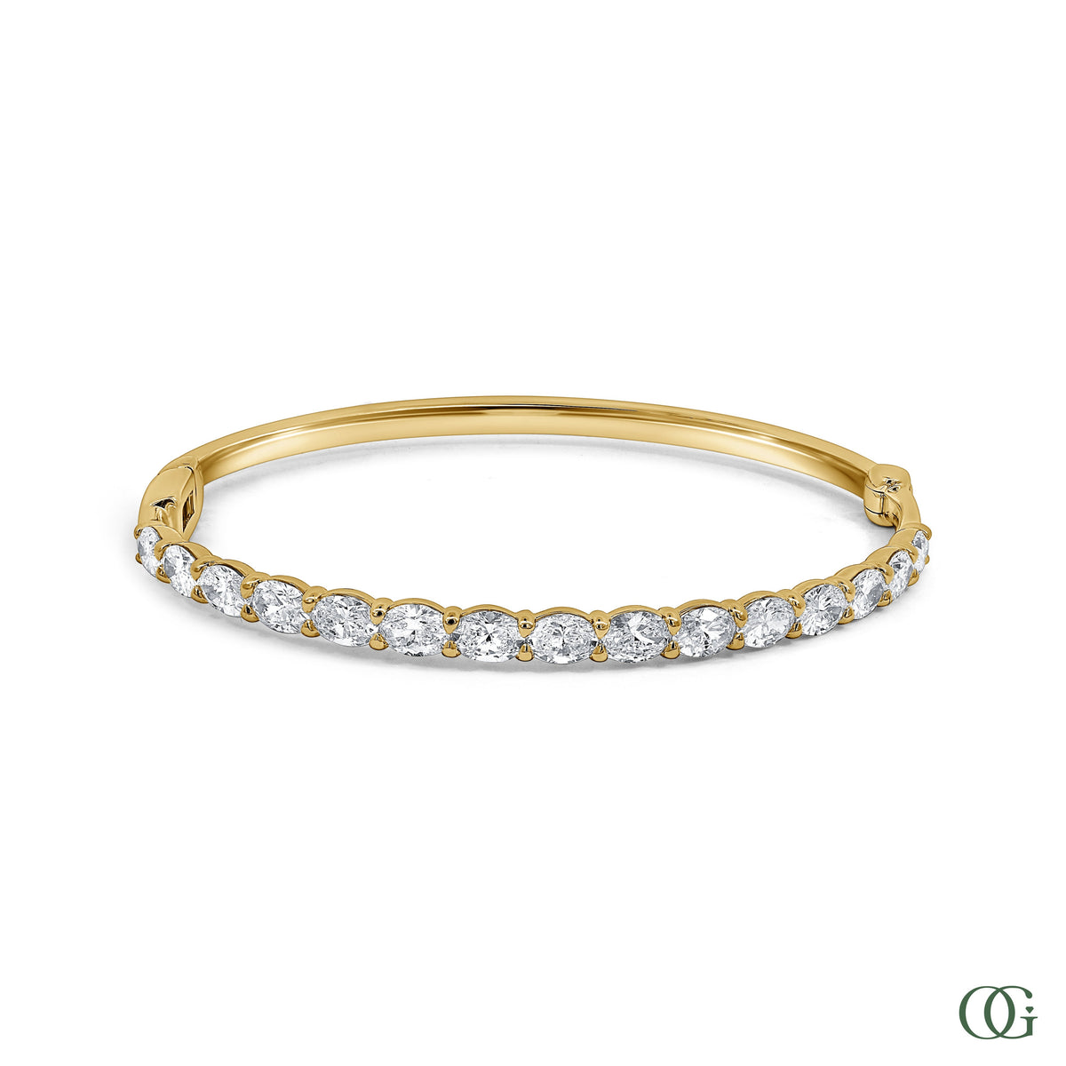 Oval Diamond Bangle 4 CTW