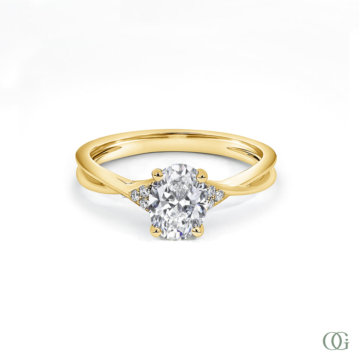 Dainty Petite Glimmer Lab Grown Diamond Engagement Ring (1.14 CTW)