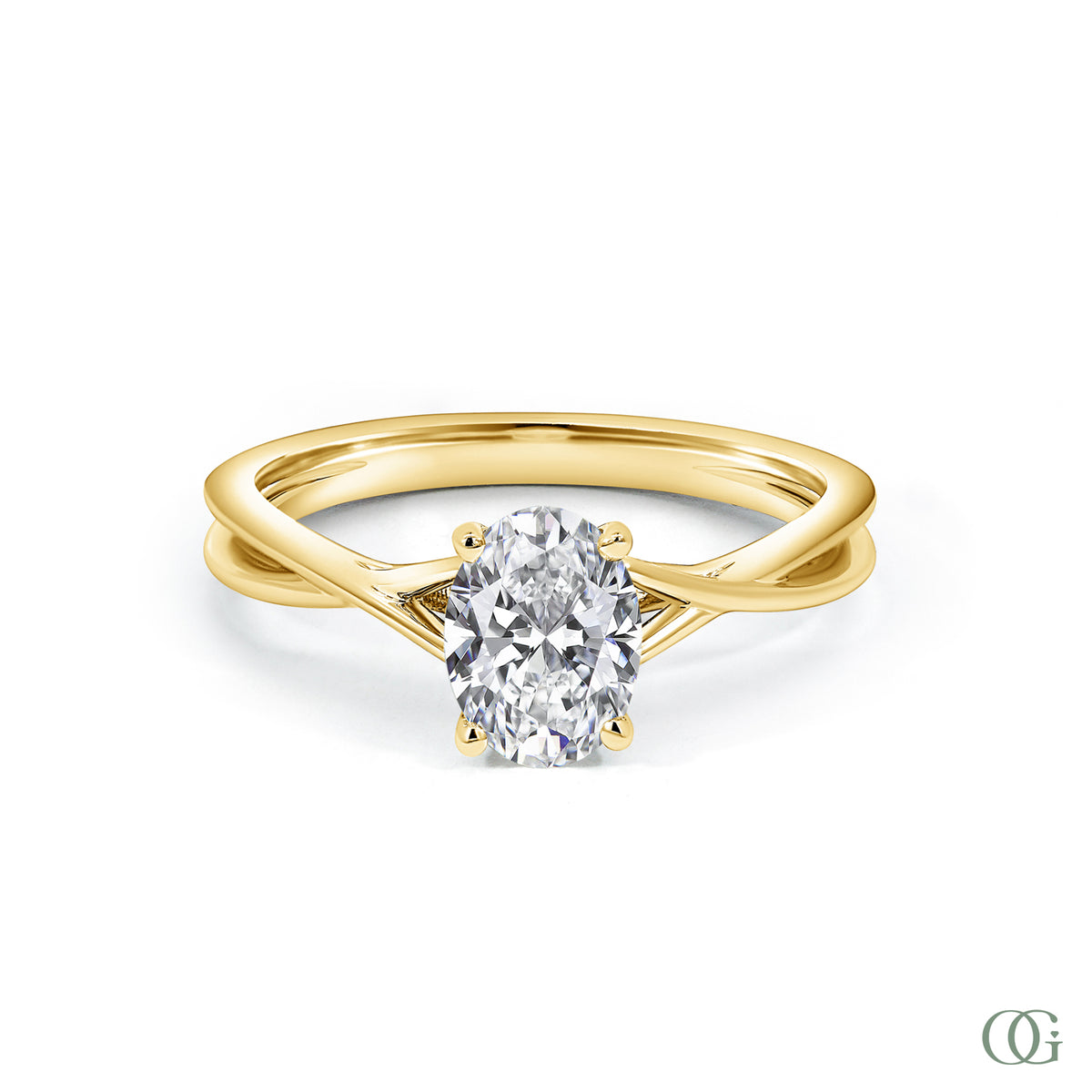 Dainty Petite Flawless Sparkle Lab Grown Diamond Engagement Ring (1.05 CTW)