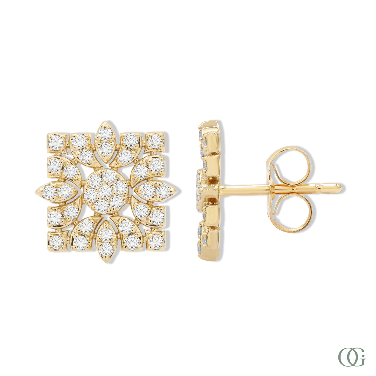 Radiant Diamond Stud Earrings | 0.36 CTW