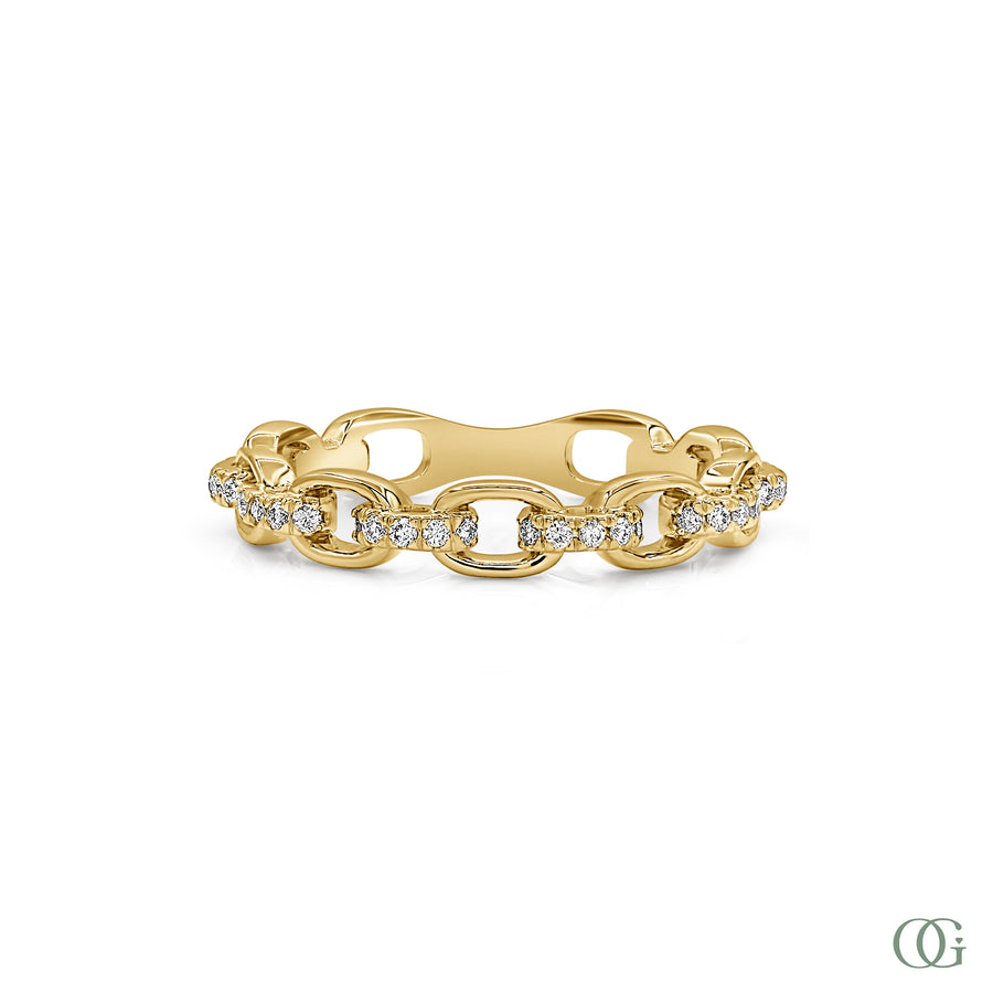 Y | chain diamond fashion ring in 14K yellow gold