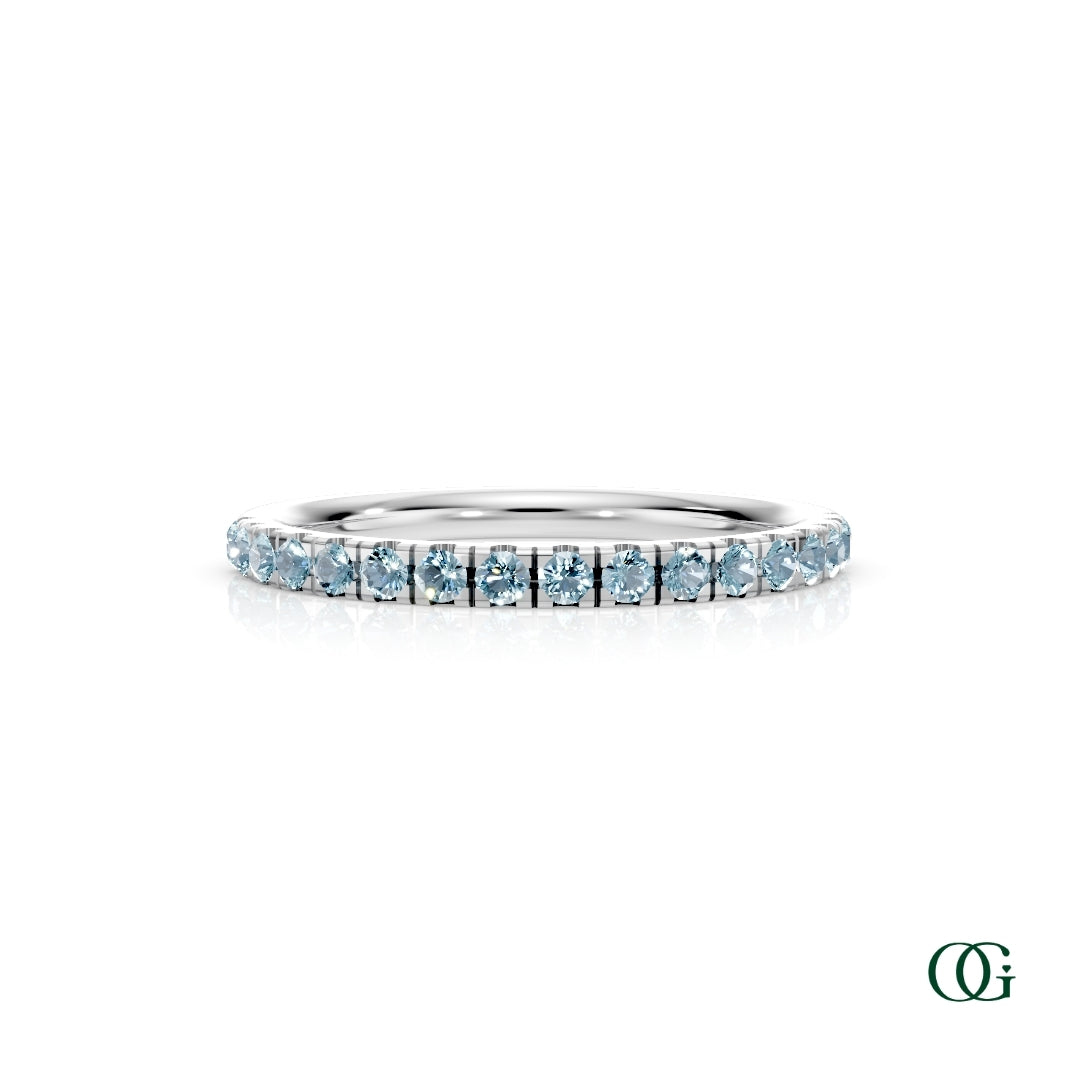 Personalized Birthstone Band Ring