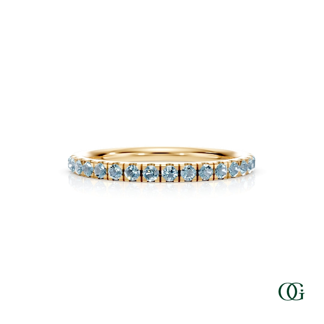 Personalized Birthstone Band Ring
