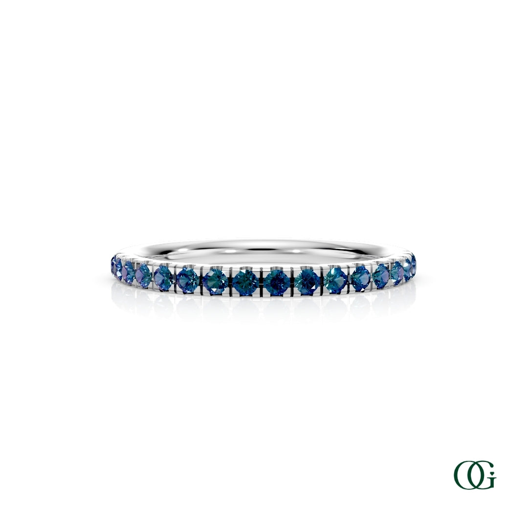 Personalized Birthstone Band Ring