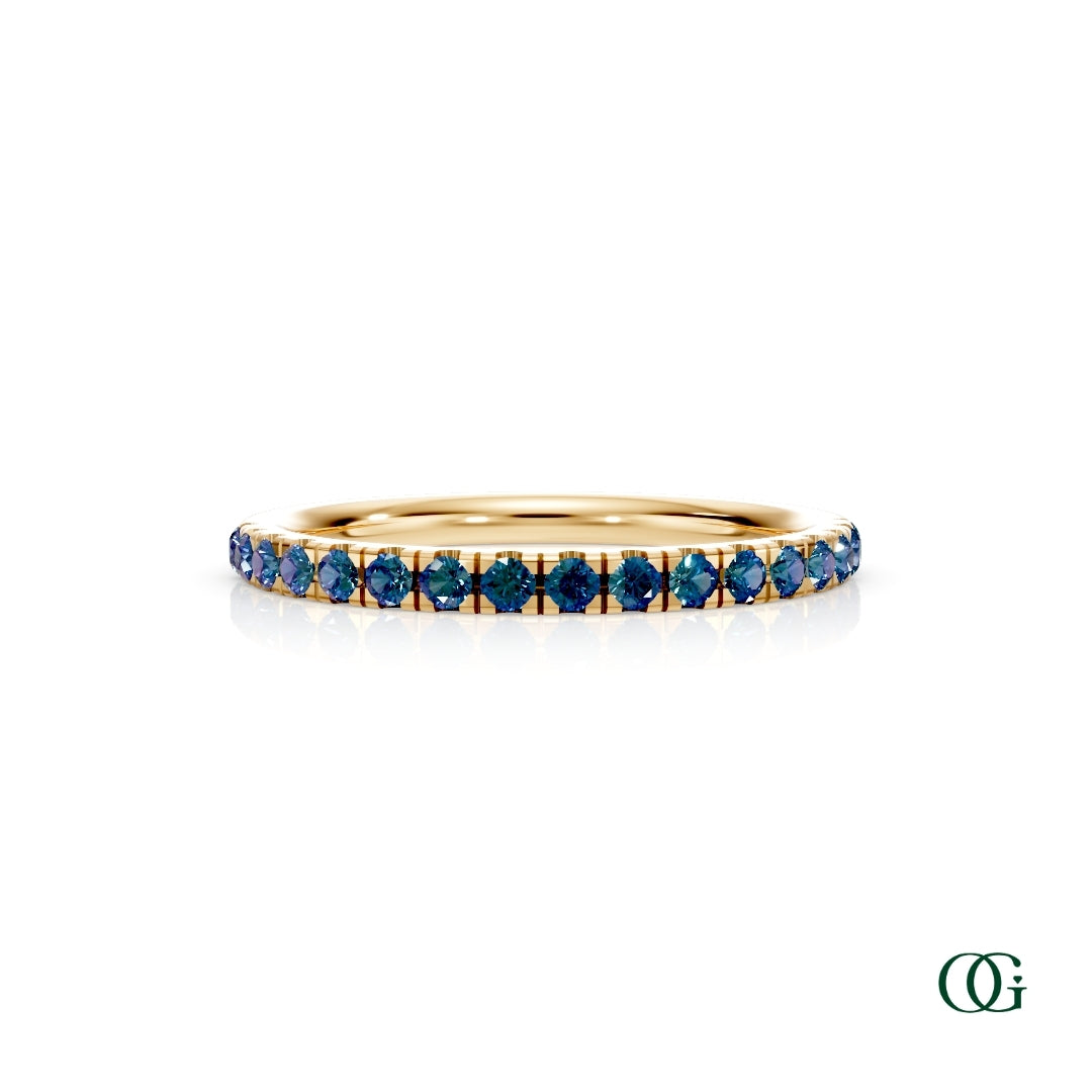 Personalized Birthstone Band Ring