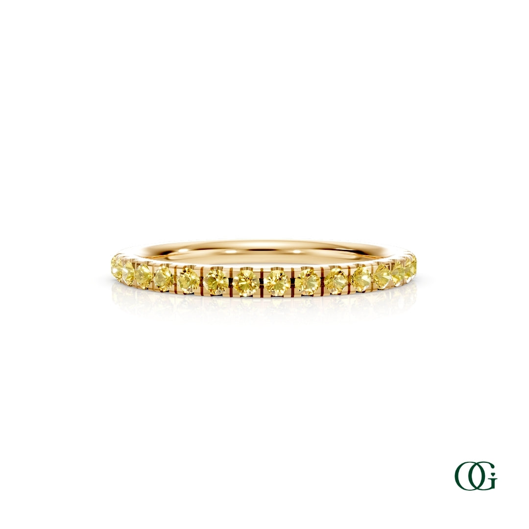 Personalized Birthstone Band Ring