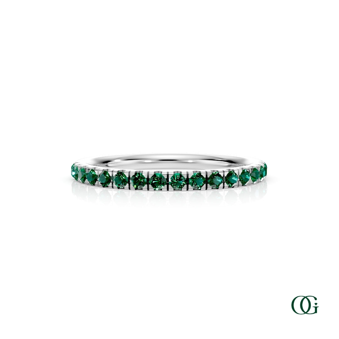 Personalized Birthstone Band Ring