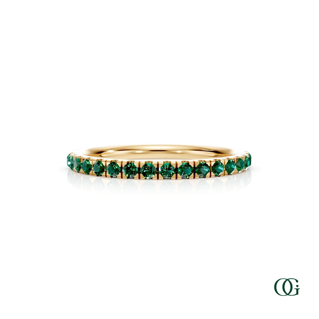 Personalized Birthstone Band Ring