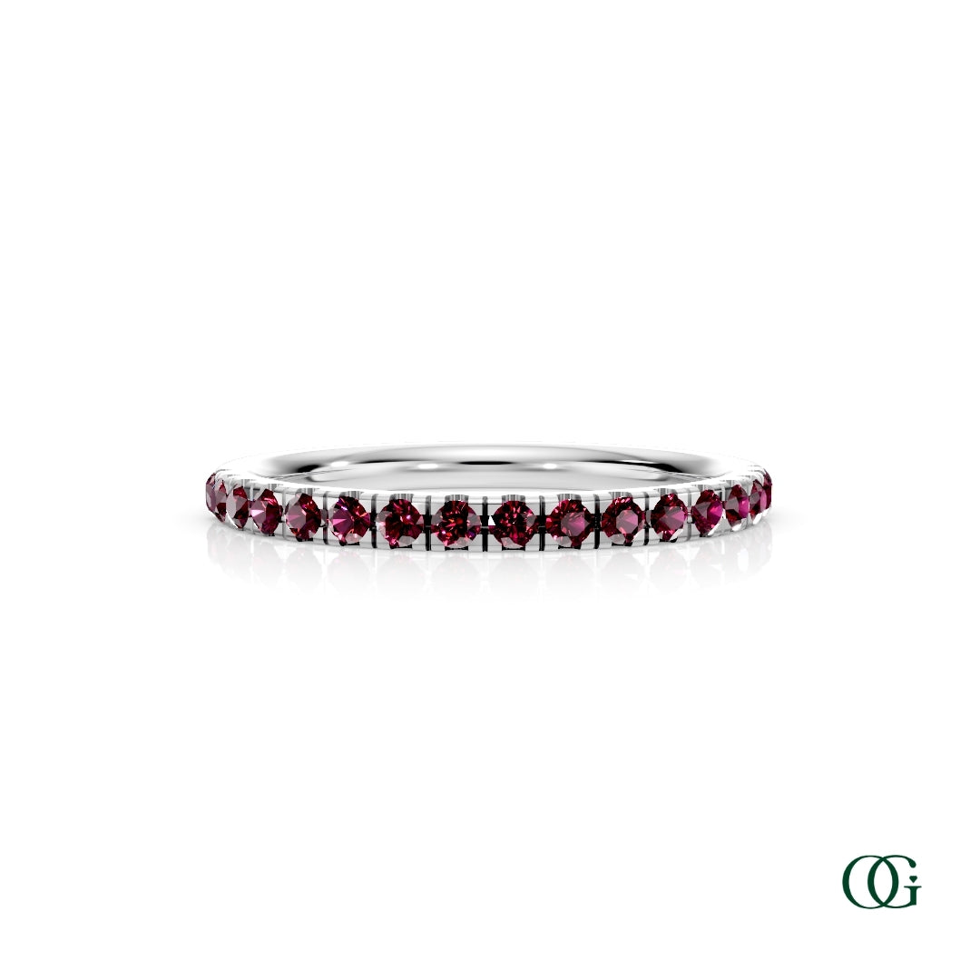 Personalized Birthstone Band Ring