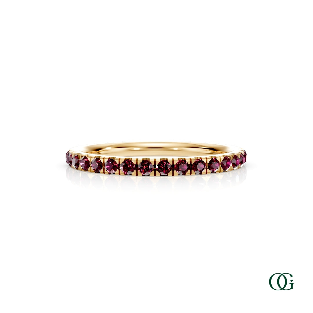 Personalized Birthstone Band Ring