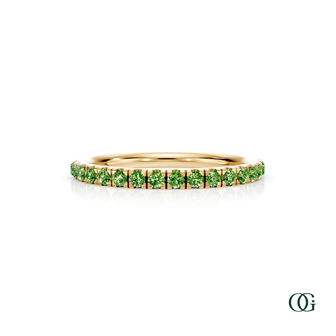 Personalized Birthstone Band Ring