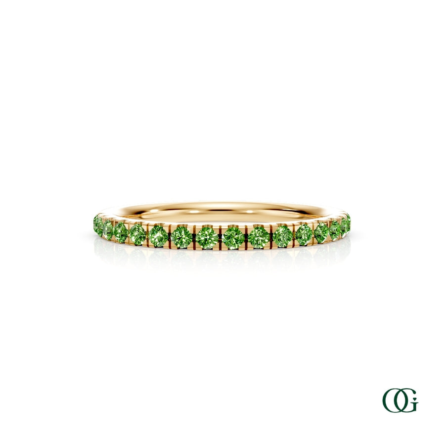 Personalized Birthstone Band Ring