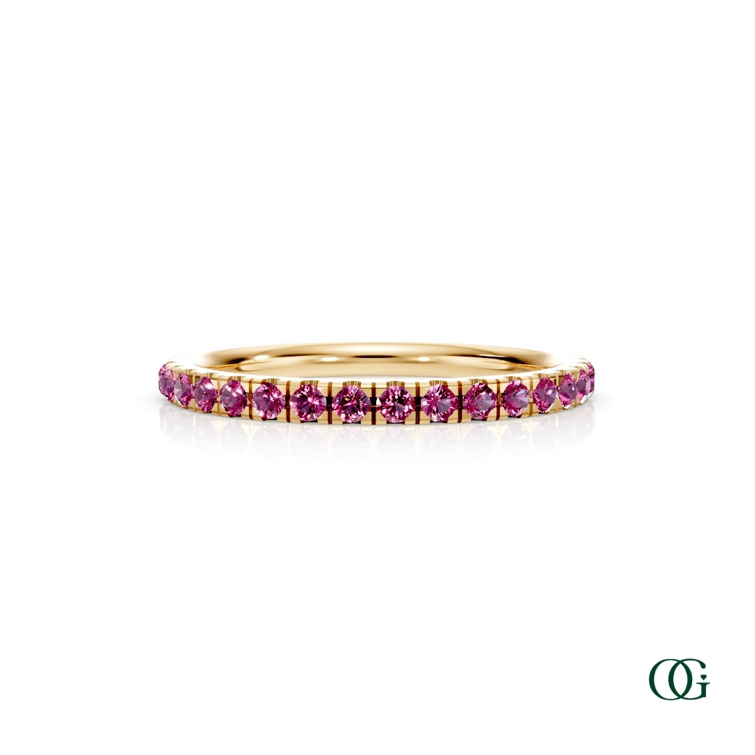 Personalized Birthstone Band Ring
