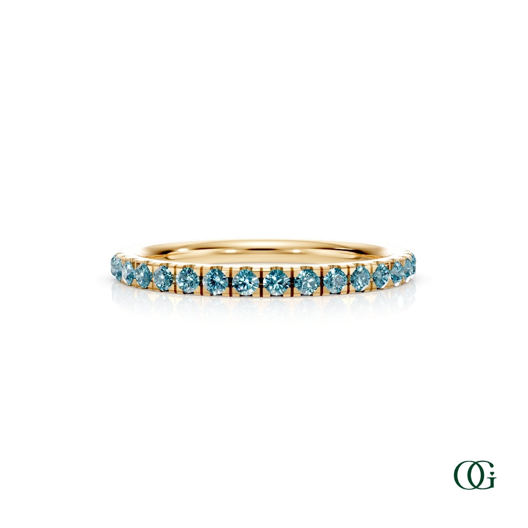 Personalized Birthstone Band Ring