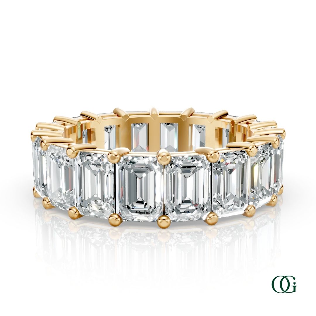 Emerald Cut Diamonds Eternity Band