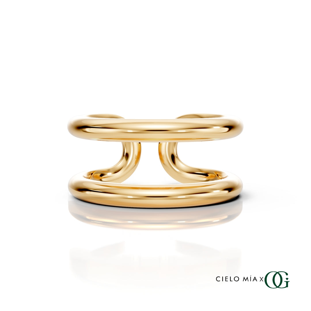 Sculptural Open Knuckle Ring