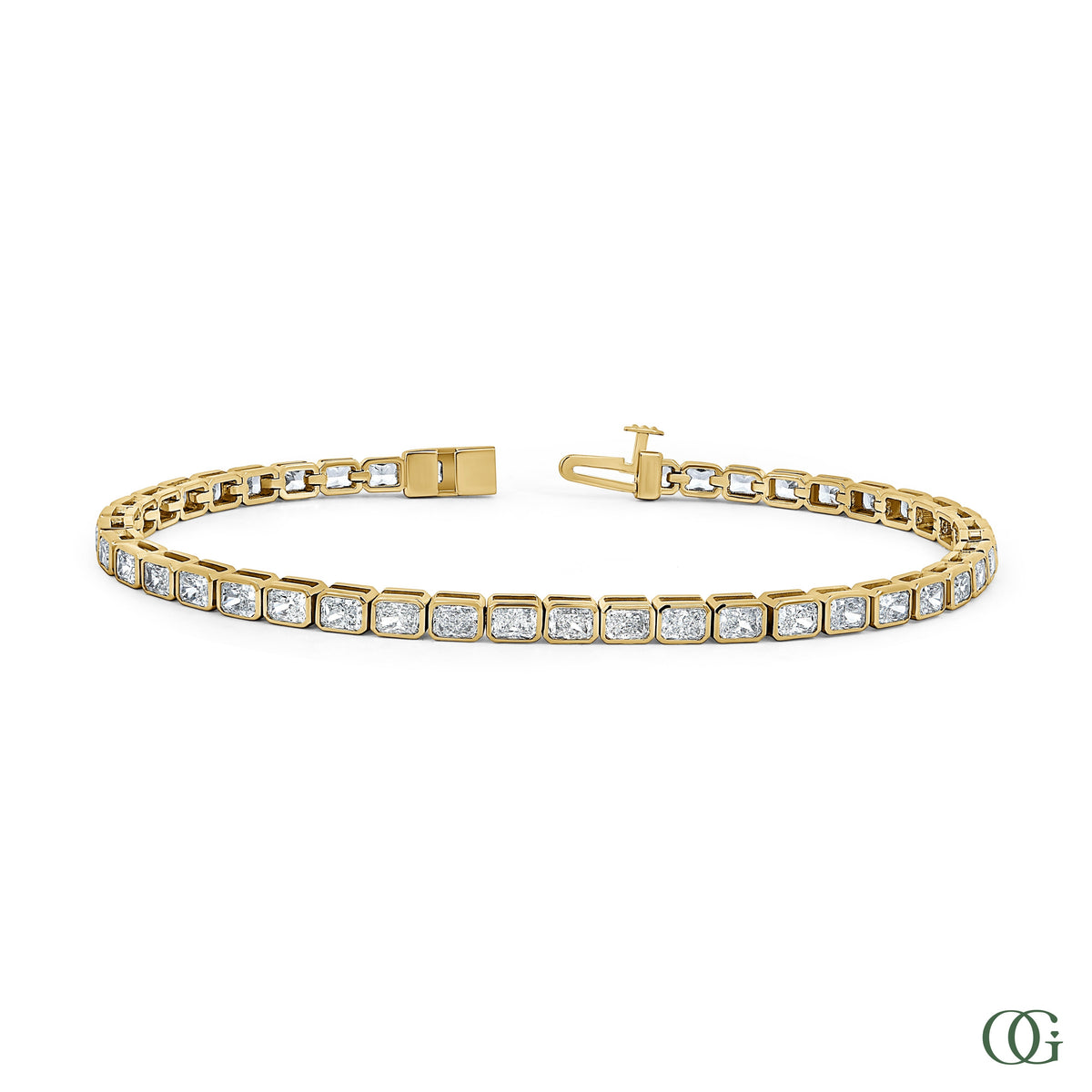 Emerald Cut Diamond Tennis Bracelet 6.25 CTW