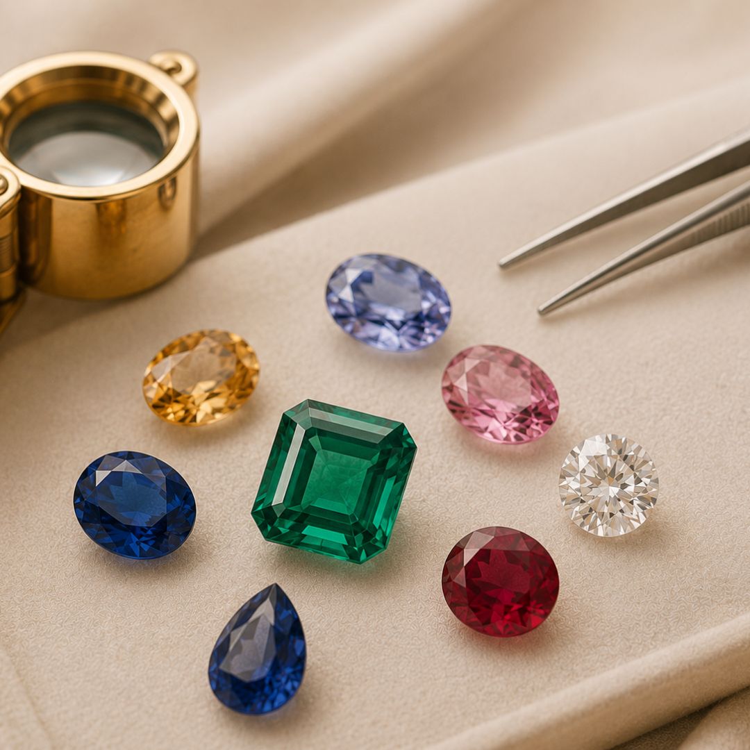 Natural colored gemstones